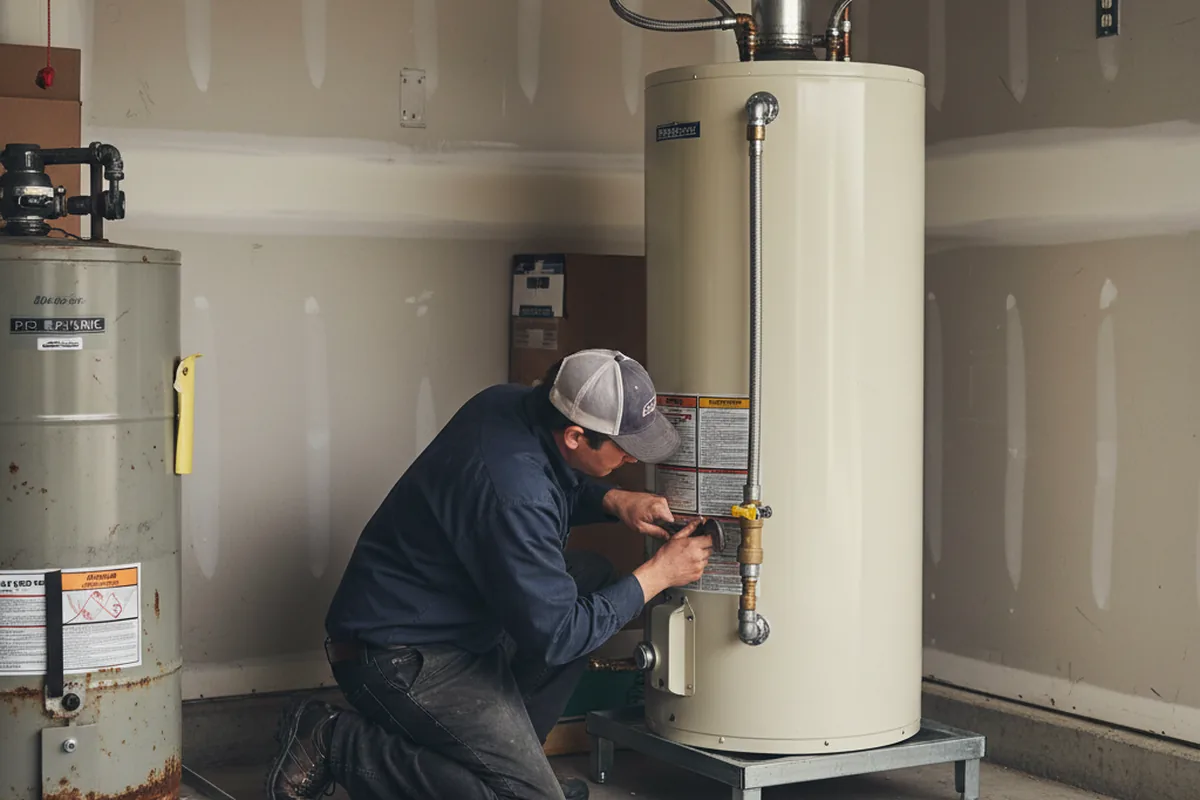 Water heater and shutoff valve replacement in Campo Seco